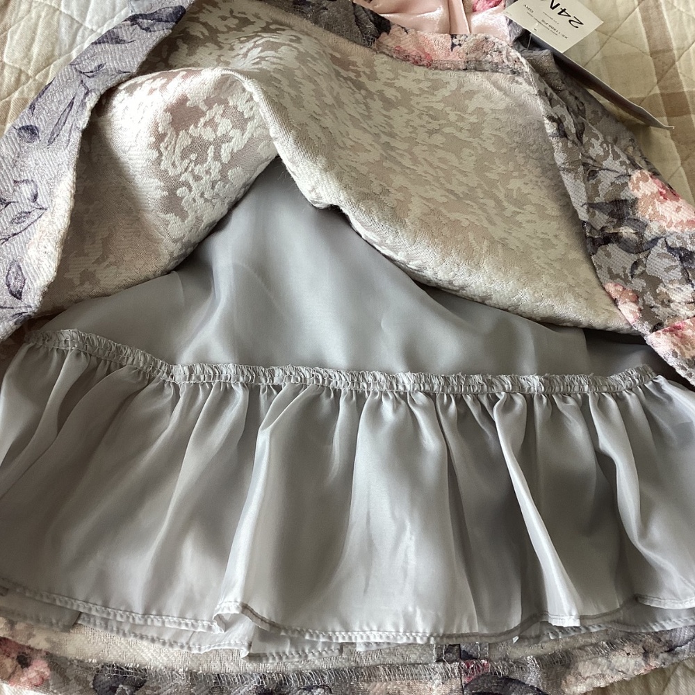 Bonnie Jean Bow Front Jacquard Dress (Baby) 24M - Picture 8 of 9